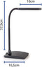 MAULpearly LED Bureaulamp - dimmbaar - standvoet - zwart - 1 stuk - 26.5 x 10.6 x 37.5 cm - MAUL