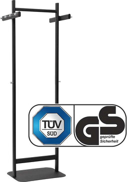 MAULsalsa Kapstok - 10 haak - standvoet - zwart - 1 stuk - 60 x 43 x 173 cm - MAUL