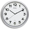 Wandklok MAUL Step RC Ø40x5cm kunststof zilver/wit