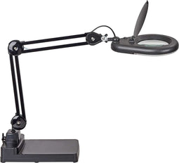 MAULviso LED Loeplamp - standvoet - zwart - metaal|kunststof- 1 stuk - 74 x 20 x 48.2 cm - MAUL