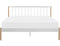 MAURS - Tweepersoonsbed - Wit - 180 x 200 cm - Metaal