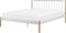 MAURS - Tweepersoonsbed - Wit/Bruin - 140 x 200 cm - Metaal