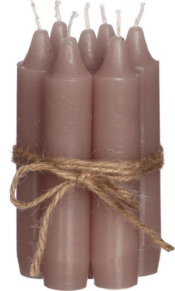 Mauve Dinerkaarsen - Set van 7 - Tafelkaarsen - h.11 Ø2,2