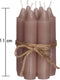 Mauve Dinerkaarsen - Set van 7 - Tafelkaarsen - h.11 Ø2,2