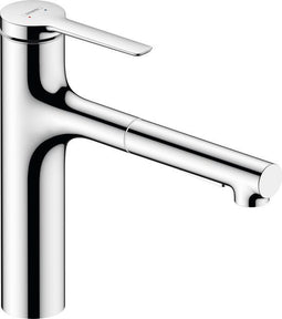Hansgrohe Zesis M33 - Keukenmengkraan - Ééngreeps bediening - 160mm - Uittrekbare vuistdouche - 2 straalfuncties - Chroom