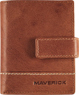 Maverick rough gear - pasjeshouder - creditcardhouder - compact - RFID - cognac