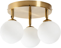 MAVILA - Plafondlamp - Brons - Metaal/Glas