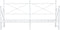 vidaXL - Slaapbank - met - onderschuifbed - zonder - matras - 90x190 - cm - staal - wit