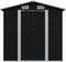 vidaXL - Tuinberging - 204x132x186 - cm - staal - antraciet
