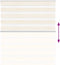 vidaXL - Zebra - rolgordijn - 120x100 - cm - stofbreedte - 115,9 - cm - marmerbeige