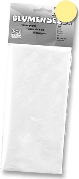 Folia zijdepapier citroengeel