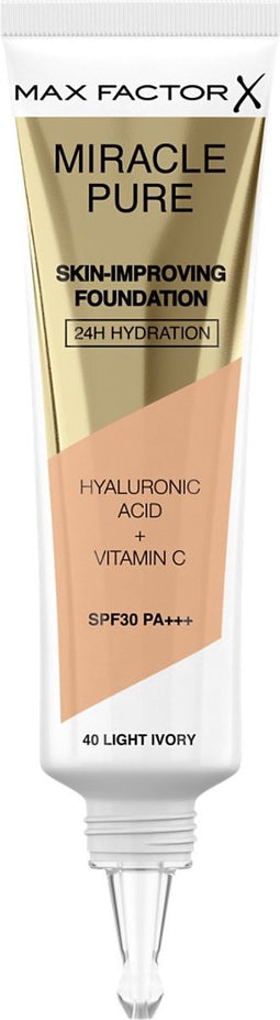 Max Factor Miracle Pure Skin-Improving Foundation - 40 Light Ivory
