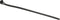 Max Hauri 136685 Kabelbinder 200 mm 7.5 mm Zwart Hersluitbaar, Flexibel 20 stuk(s)
