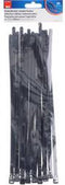 Max Hauri 136687 Kabelbinder 300 mm 7.5 mm Zwart Hersluitbaar 20 stuk(s)
