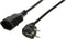 Max Hauri 167768 Stroom Netkabel Zwart 0.5 m
