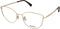 Max Mara MM5002 54032 bril zonder sterke - Dames - Goudkleurig