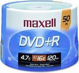 Maxell DVD+R 4.7GB 16x Spindle 50pk 4.7GB DVD+R 50stuk(s)