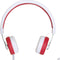 Maxell KUMA Premium Hoofdband Stereofonisch Bedraad Rood, Wit mobiele hoofdtelefoon