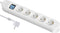 Maxtrack NV 57-3 WL Stekkerdoos met schakelaar Wit Randaarde stekker 1 stuk(s)
