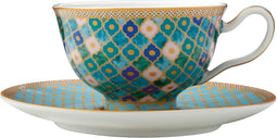 Maxwell & Williams Thee kopje met print - Mint Kleur - 200ml