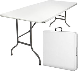 MaxxGarden Vouwtafel - inklapbare plooitafel - klaptafel - tafel 183x70x74 cm - Wit