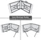 MaxxGarden Vouwtafel - inklapbare plooitafel - klaptafel - tafel 183x70x74 cm - Wit