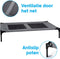 maxxpro Hondenbed op Pootjes - Hondenstretcher tot Max.55 KG - Honden Ligbed 106 x 76 x 17 cm - Goede Ventilatie en Incl. Draagtas - Zwart