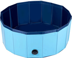 maxxpro Hondenzwembad Opvouwbaar - Antislip - Leegloopventiel - ⌀ 80 cm - Blauw