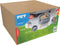 maxxpro Pet Bed - Huisdieren tot 80KG - Zacht Fluwelen Kussen - Verhoogd Katten- en Hondenbed - Grijs - 40,5 x 36 Cm