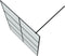 vidaXL - Inloopdouchewand - 140x195 - cm - mat - ESG-glas - zwart