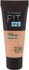 Maybelline New York - Fit Me Matte + Poreless Foundation - 100 Warm Ivory - Medium Dekkende Foundation met Matte Finish voor de Normale tot Vette Huid - 30 ml