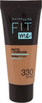 Maybelline New York - Fit Me Matte + Poreless Foundation - 330 Toffee - Medium Dekkende Foundation met Matte Finish voor de Normale tot Vette Huid - 30 ml