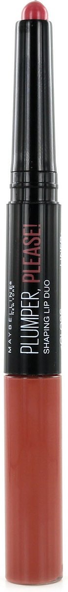 Maybelline Plumper, Please! Shaping Lip Duo - 205 Close Up - Lip Filler - Lip Vergroter - Volle Lippen - Rood - 4 ml