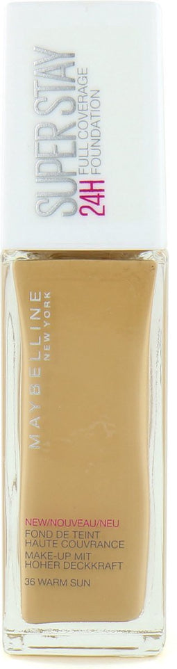 Maybelline SuperStay Full Coverage Foundation - 036 Warm Sun – Matte Finish - Olievrij – 30 ml