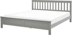MAYENNE - Tweepersoonsbed - Grijs - 180 x 200 cm - Dennenhout