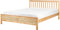MAYENNE - Tweepersoonsbed - Lichtbruin - 140 x 200 cm - Dennenhout