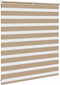 vidaXL - Zebra - Blind - 130x100 - cm - stofbreedte - 125,9 - cm - polyester - zandbruin