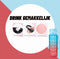 Mayim Motivatie Waterfles - Rood en Blauw - 1 Liter - Drinkfles met tijdsmarkering