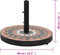 vidaXL - Parasolvoet - rond - 12 - kg - terracotta - wit