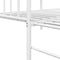 vidaXL - Ligbedframe - met - uitschuifbed - in - Wit - - - 80x200 - cm - Staal