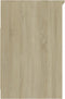 vidaXL - Ladekast - 40x50x76 - cm - bewerkt - hout - wit - en - sonoma - eikenkleurig