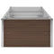 vidaXL - Plantenbak - verhoogd - 240x80x45 - cm - gegalvaniseerd - staal - bruin