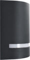 vidaXL Buitenwandlampen 2 st 35 W halfrond zwart