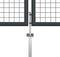 vidaXL - Gaaspoort - 400x175 - cm - gegalvaniseerd - staal - grijs