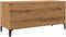 vidaXL - Platenkast - 100x38x48 - cm - bewerkt - hout - artisanaal - eikenkleur