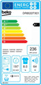 Beko DR8533TX01 - Hybride Warmtepompdroger - 16 programma's - Wit