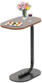 Ceruzo Bijzettafel - C Shape - Metaal en MDF - Bruin - 45x28x60 cm