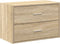 vidaXL - Kast - met - 2 - lades - 60x31x40 - cm - bewerkt - hout - sonoma - eikenkleur
