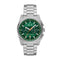 Armani Exchange AX2862 - Polshorloge - Chronograaf - Matgroene wijzerplaat - Zilverkleurig