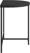 vidaXL - Tuintafel - 80x50x75 - cm - poly - rattan - zwart